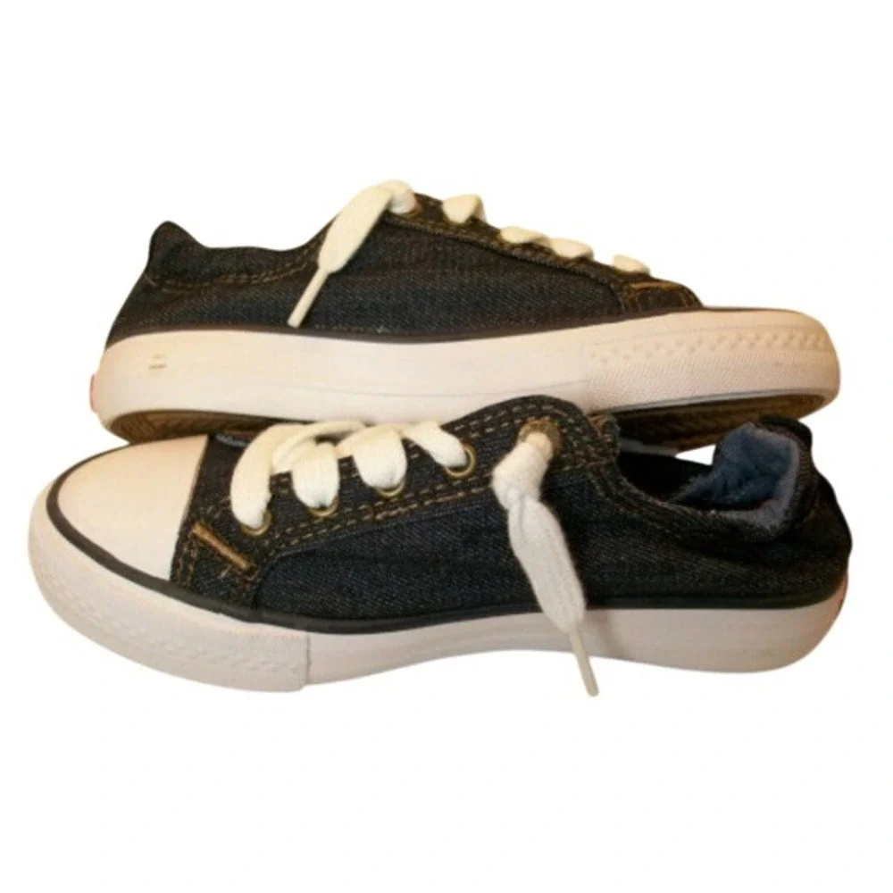 Levis‎ Kids Girls Stan G Blue Denim Sneakers shoes size 13